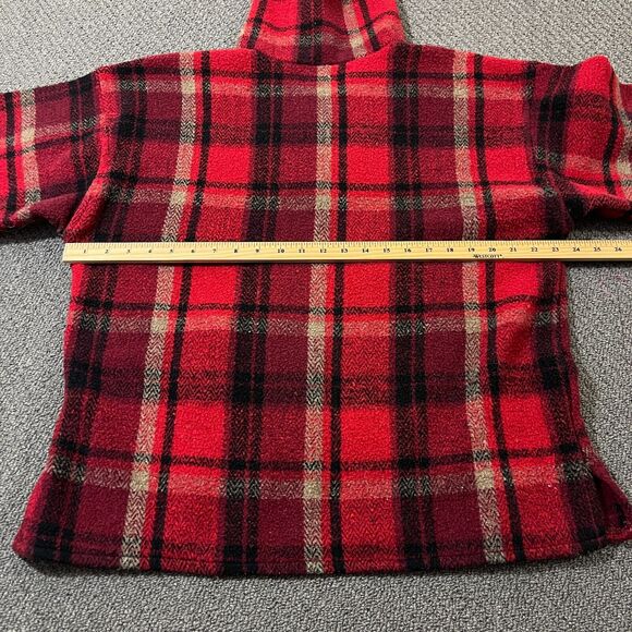 Earth Ragz Hoodie Mens Size Medium M Hippie Poncho Jacket Holiday Long Sleeve - Picture 7 of 9